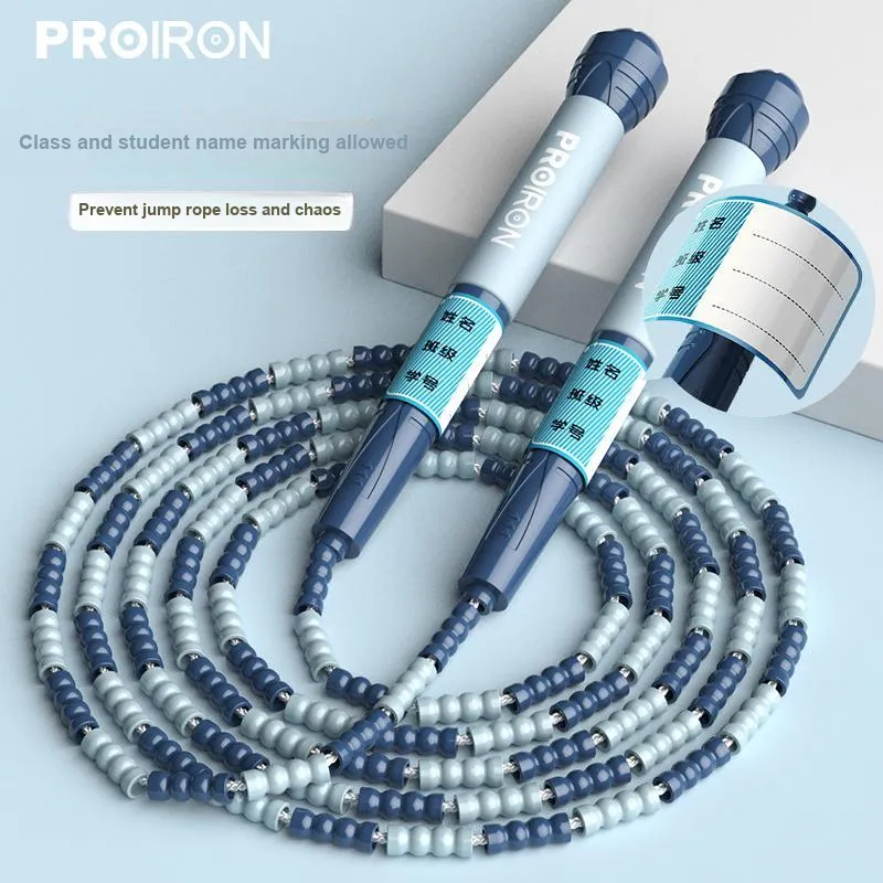 PROIRON Fitness Training Non Countable Jump Ropes Kids Nylon+TPU Cord, Silicone+ABS Controller 2.8m Purple, Blue-6