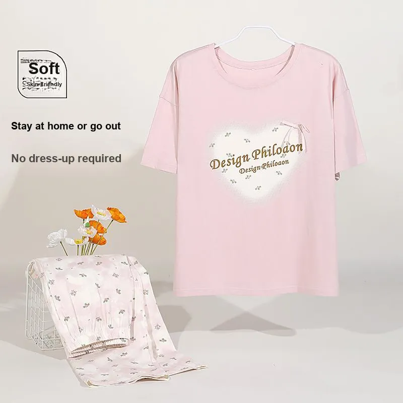 WANANNI Pajama Set Women's Light Pink-7