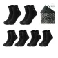 Crew 6 Pack Box Included (6 Pairs Black)