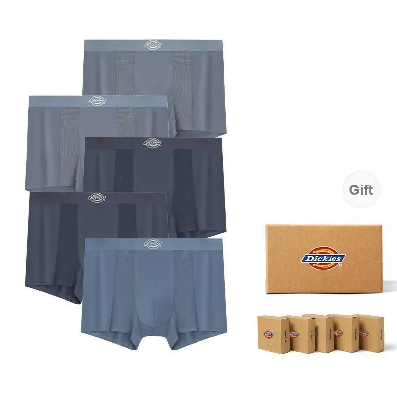 Dickies Underpants Men's Skin Friendly Minimalist Style Comfortable Modal Boxer Shorts Box Combo Set-20