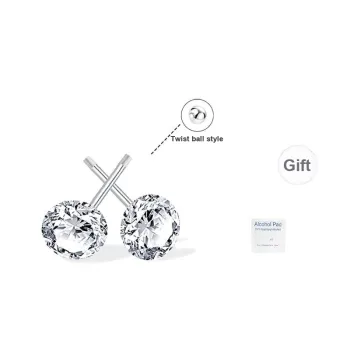 UX Campus Versatile Youthful Fashion 6mm Luxe Light Stud Earrings Unisex