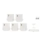 5B White Jacquard+V-Shaped Jacquard+White Chain+White Jacquard+White Dot