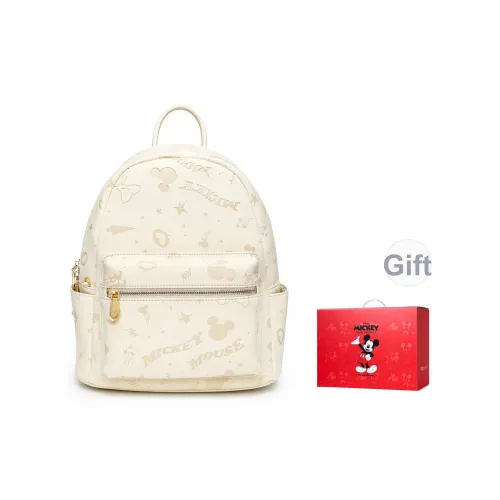 MESUCA Disney Коллаборация Disney Collection ПУ (полиуретан) Рюкзак Стандартный Женский Экрю Розовый Серебряный