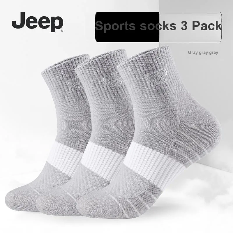 Jeep Mid Calf Socks Unisex 3 Pack-9