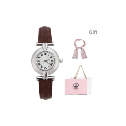 NANGL Кварцевый механизм Часы Женские Белый циферблат