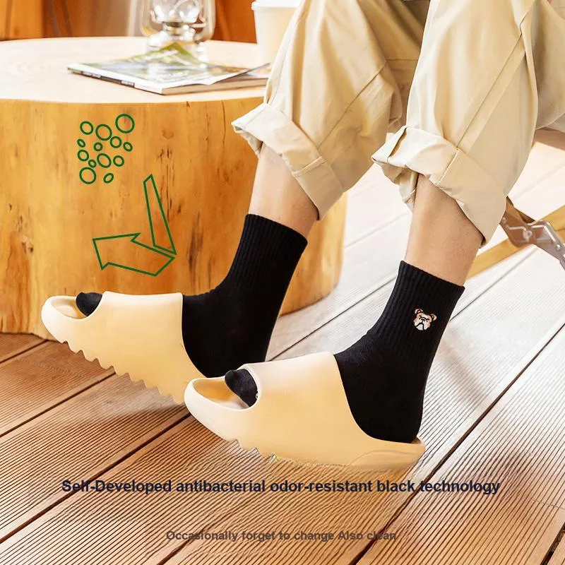 FUGEER Mid-Calf Socks Men's 1 Pack-5