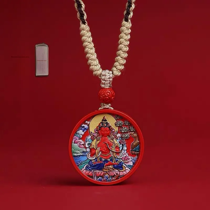 Sima Is Ethereal Reconstructed Cinnabar Pendants Unisex-25