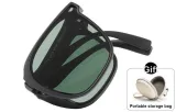 Black Frame with Green Lens