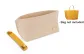Yellow (Decompression Shoulder Pads) 23cm+Medium Size Beige Liner