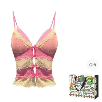 DEDY Camisoles Women's Naughty Pink Yellow