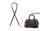 Coach 1.1 Black Gold-Tone Lock Adjustable 90-120cm[Includes 2 Metal Protective Rings*2]