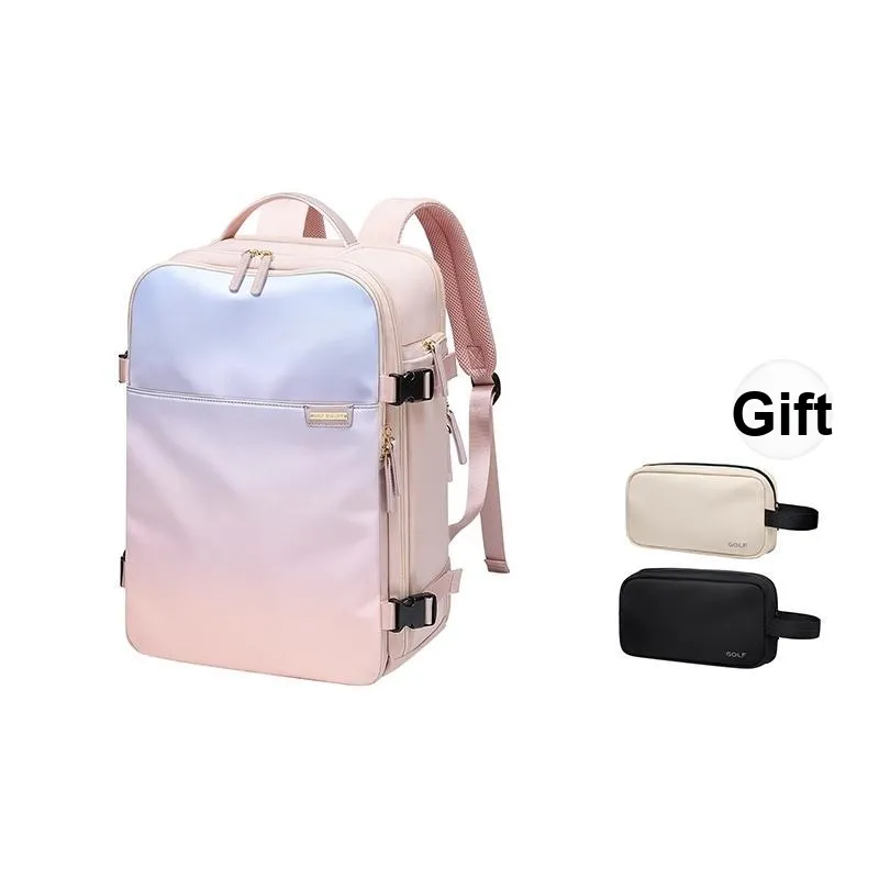 GOLF Fabric Backpack Regular Women's Blue Pink