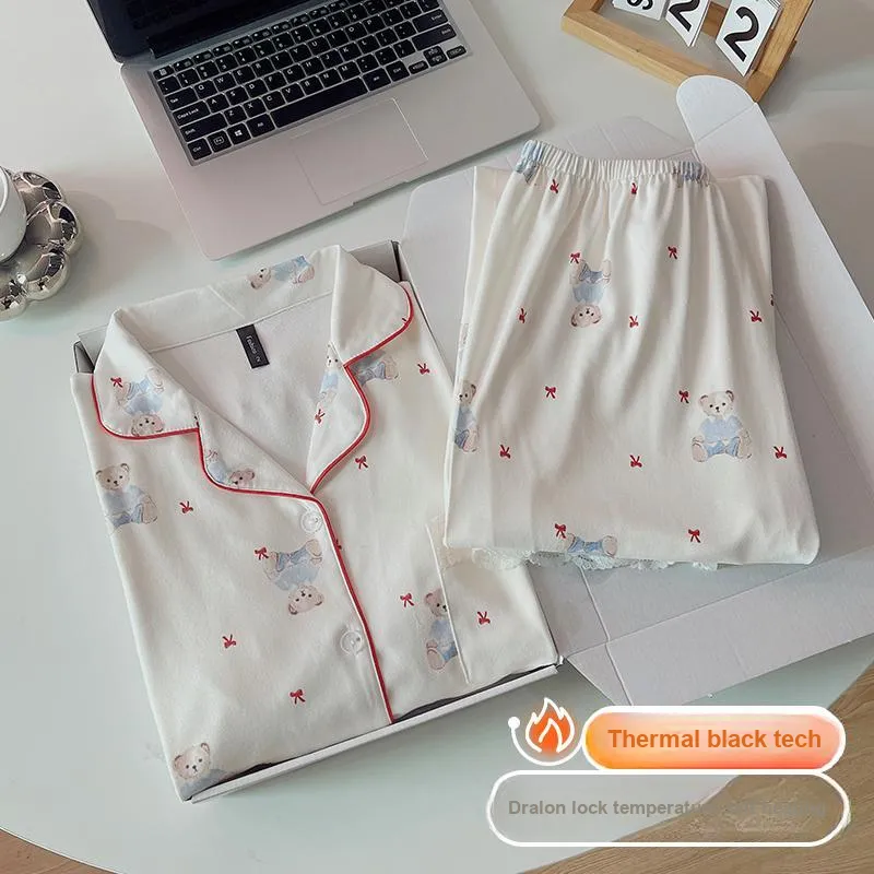 MADALLO Pajama Set Women's Apricot-3