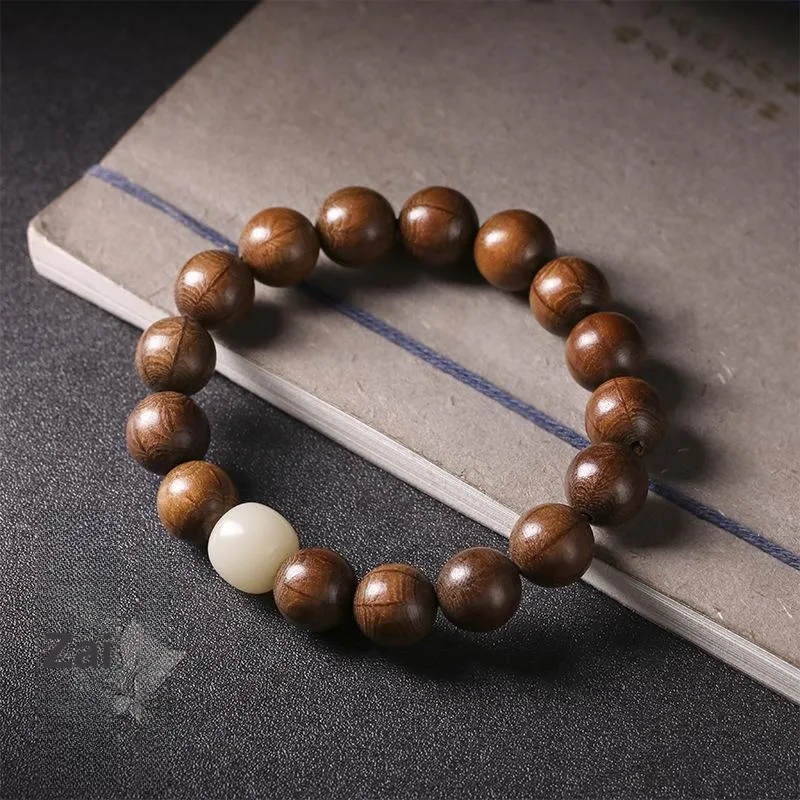 HANCANG Zabelia Biflora Wooden Bracelets Unisex-7