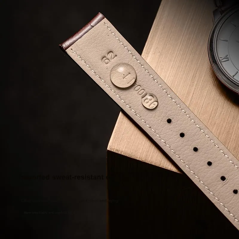 IStrap Omega Compatibility Watch Band Cowhide Leather Material-14