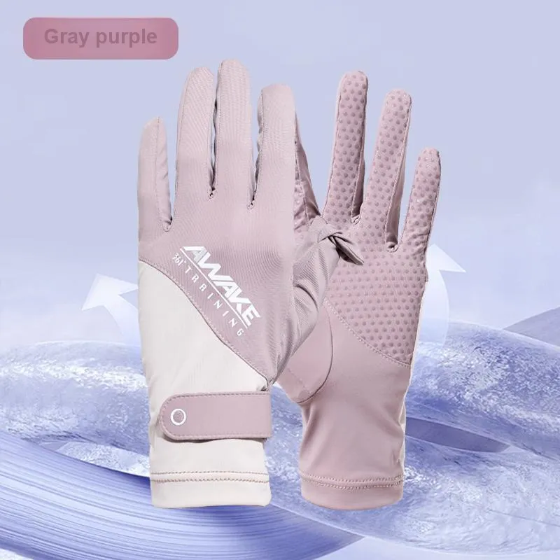 361° Polyamide+Elastane Sports Gloves Unisex Blue Gray/Gray Purple/Light Gray-8