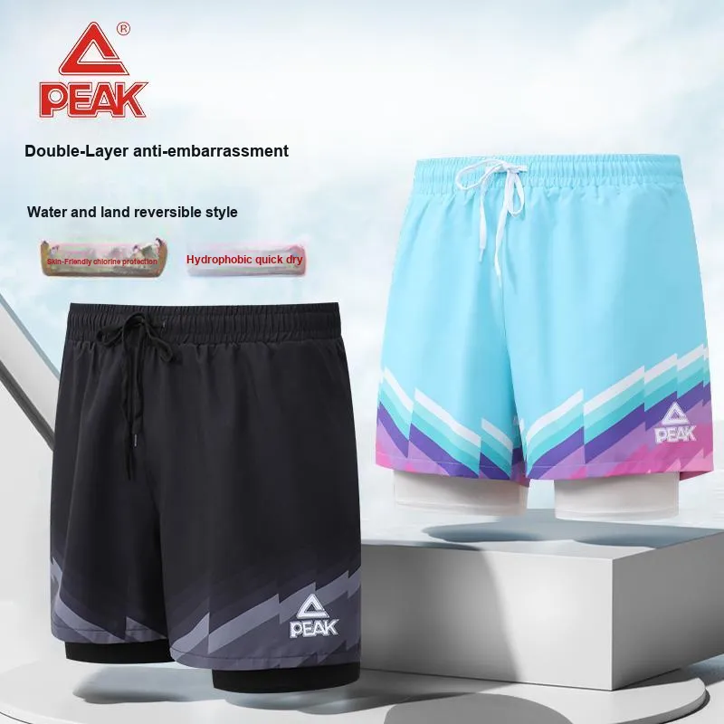PEAK Swimming Sets Polyester Beach Pool Men's Blue-3