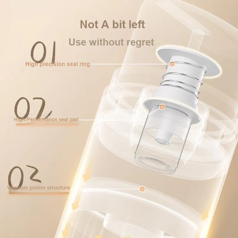 NILIYA Vacuum Dosing Bottle Push Button Large Capacity Empty Bottle Travel Is Portable-8