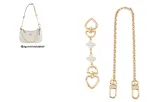 White Four-Leaf Clover Heart Clasp 15cm+Decorative Chain 40cm