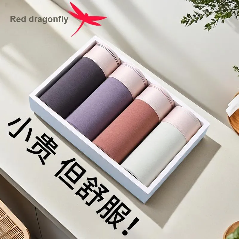 RED DRAGONFLY Cotton Panties Men's Gift Box Set Of 4-1