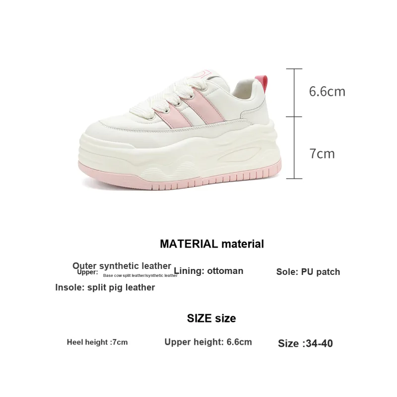 D FUSE SCANDINAVIA Skateboard Shoes Women's Low Top Beige/Pink-9
