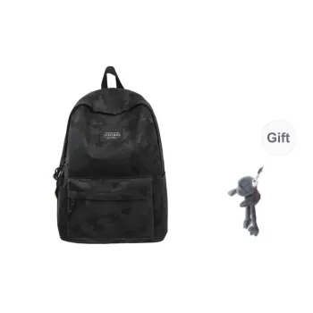 BRABOSTON Polyester Backpack Regular Unisex Black/White/Gray/Blue