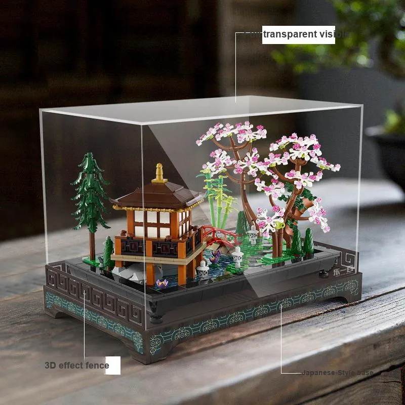 LIGHT YOUR BRICKS Compatibility Building Block 10315 Zen Garden Display Case Model Accessories-1