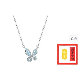 Chongqing Gold Store S999 Fine Silver Necklaces Women's