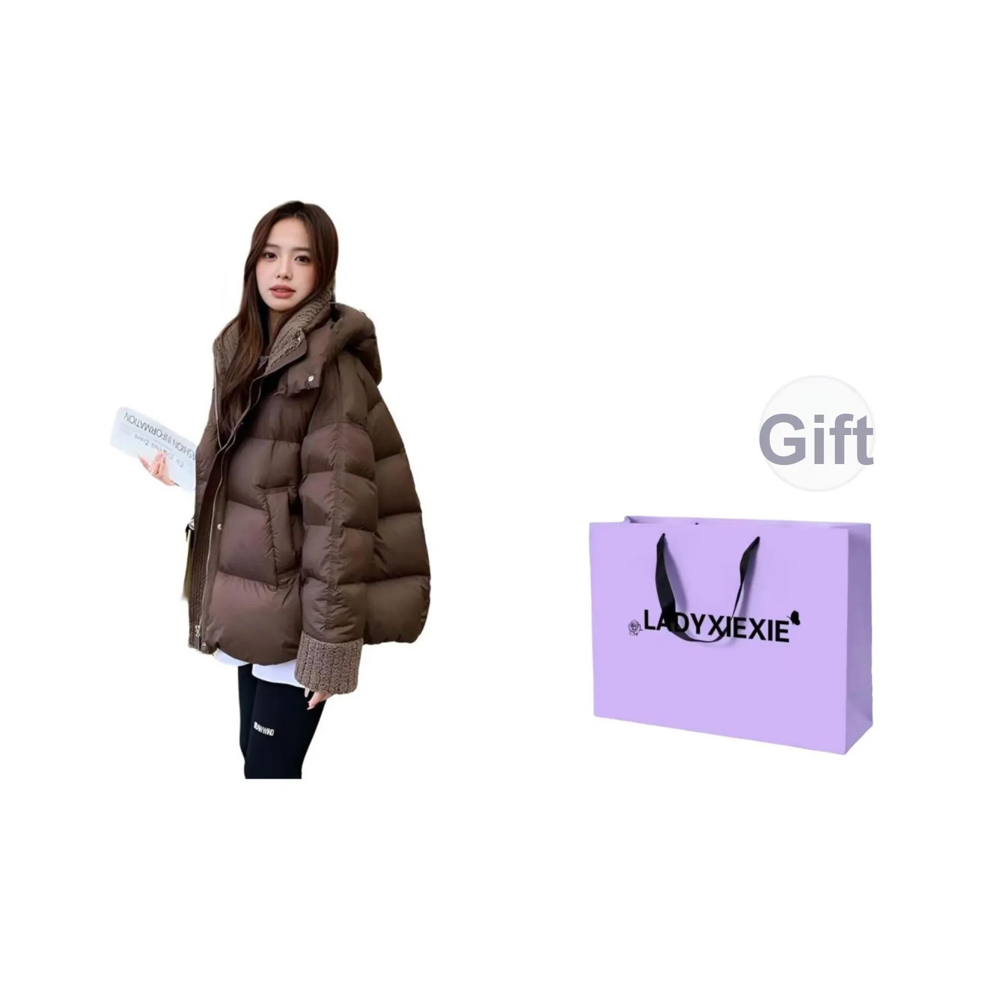 LADYXIEXIE Пуховик женский