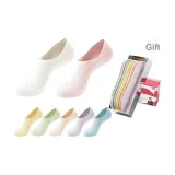 Women's No-Show Socks 7-Pack Gift Box Set (7-Color Combination As Shown)