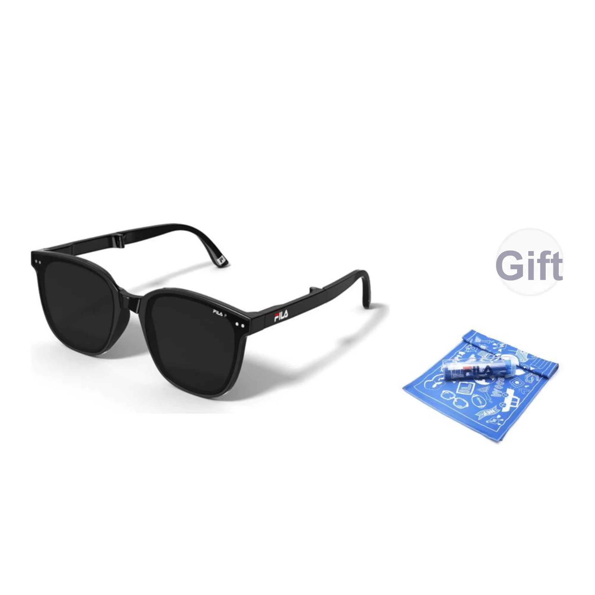 FILA TR/Memory Plastic Square Foldable Sunglasses Unisex