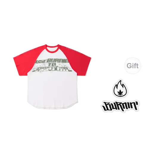 BURNIN T-Shirts Unisex Red/White