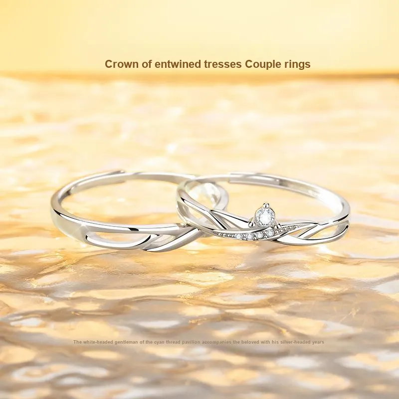NIANNIANXI S999 Fine Silver Rings Unisex-2