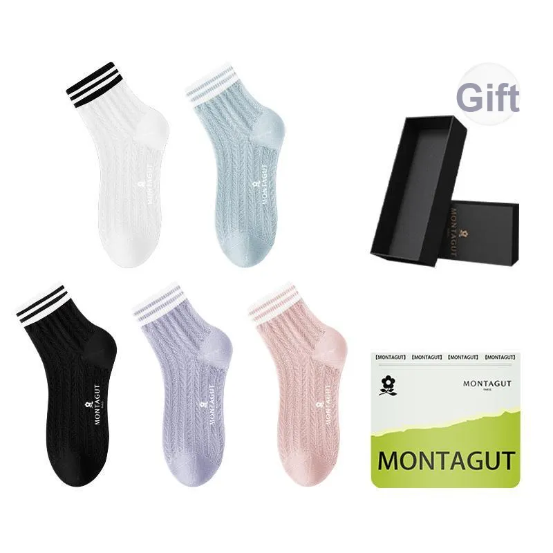 Montagut Mid Calf Socks Women's Shopping Bag 5 Pack-30