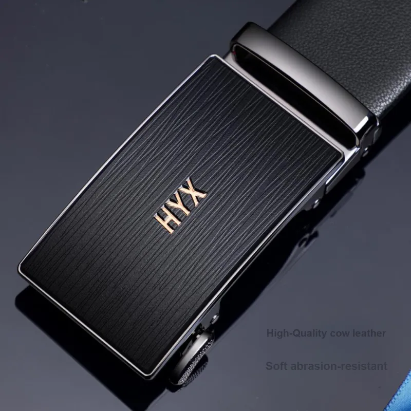 H YXIANG Split Cow Leather Cow Split Leather Belts Men's 3.5cm-1