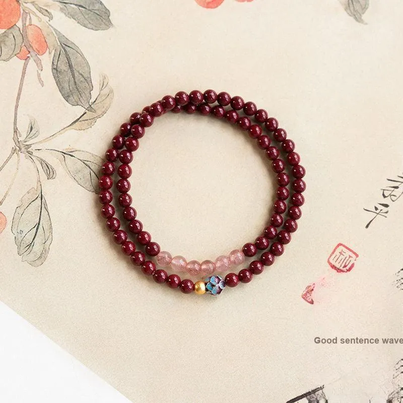 Red All Year Round Cinnabar Bracelets Unisex-2