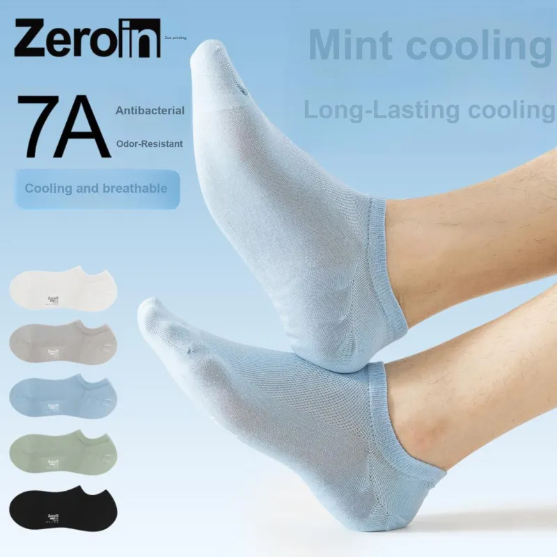 ZEROIN No Show Socks Unisex 5 Pack-45