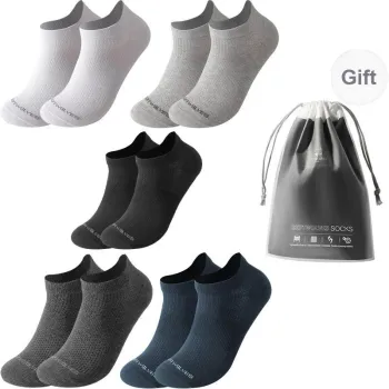 SEPTWOLVES Ankle Socks Men's 5 Pack With Shopping Bag Included