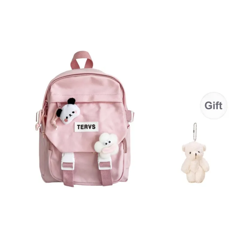 URBAN FOREST Nylon Backpack Unisex White/Black/Yellow/Green/Blue/Pink-29