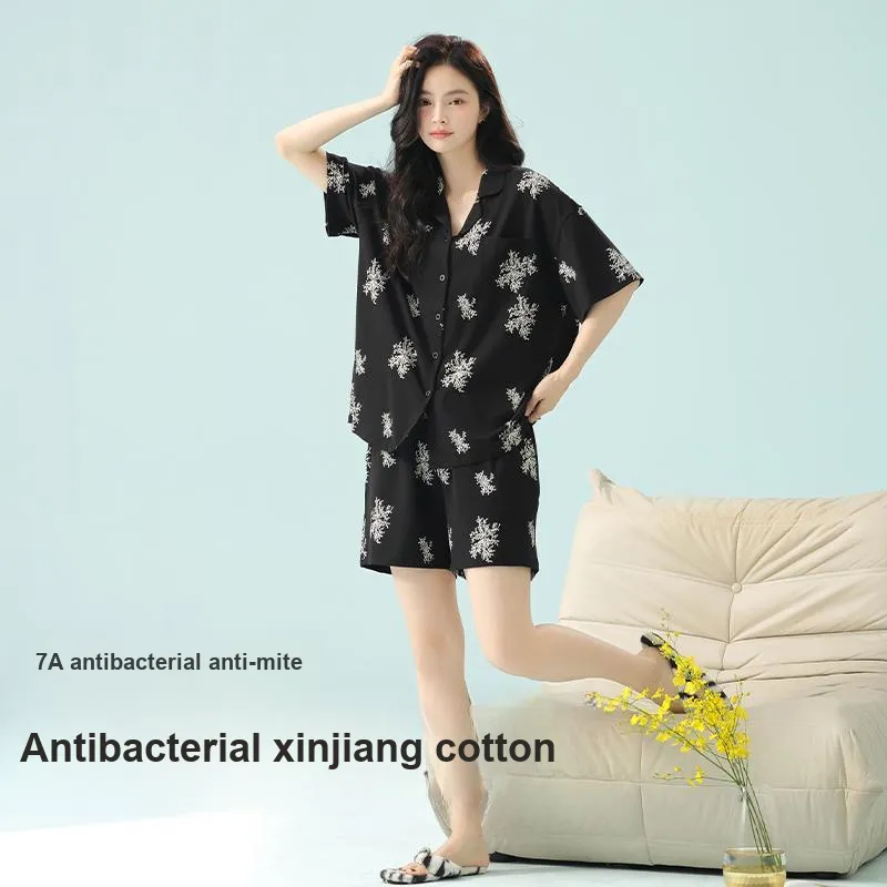 XIAFENYAN Pajama Set Women's Black-1