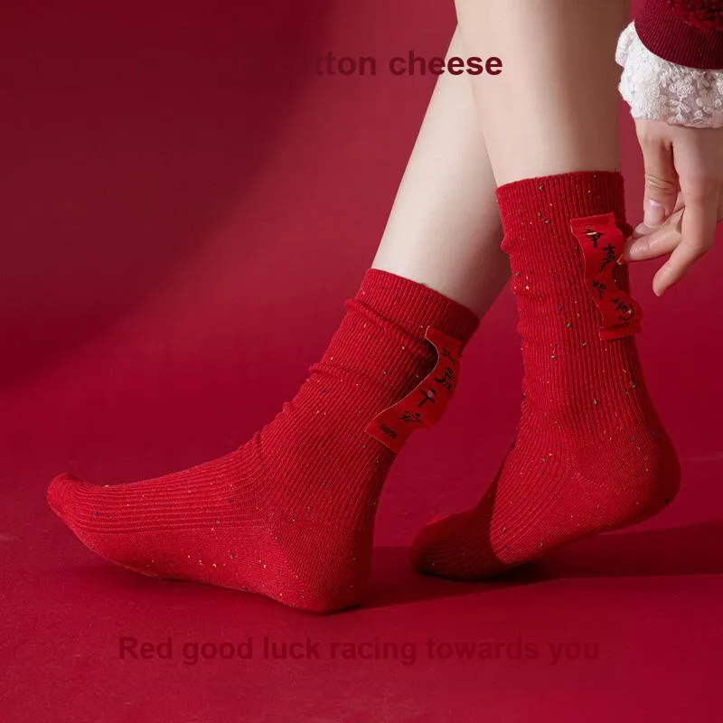 COTTON CHEESE Mid Calf Socks Women's 5 Pack-4