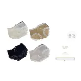 화이트+옐로우+블랙+퍼플