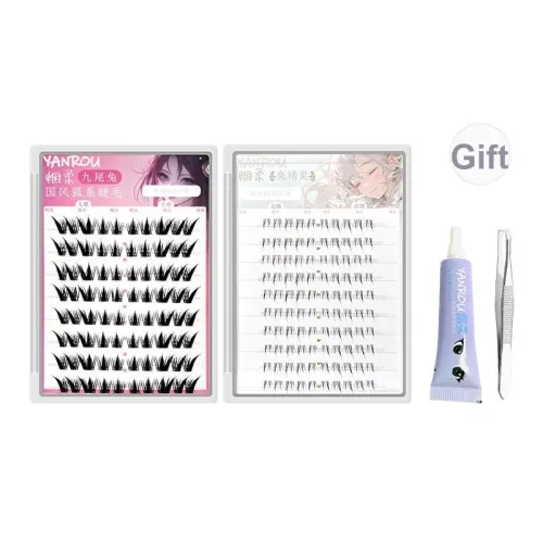 YANROU Ninetales Кролик Эльф Накладные ресницы Один кластер