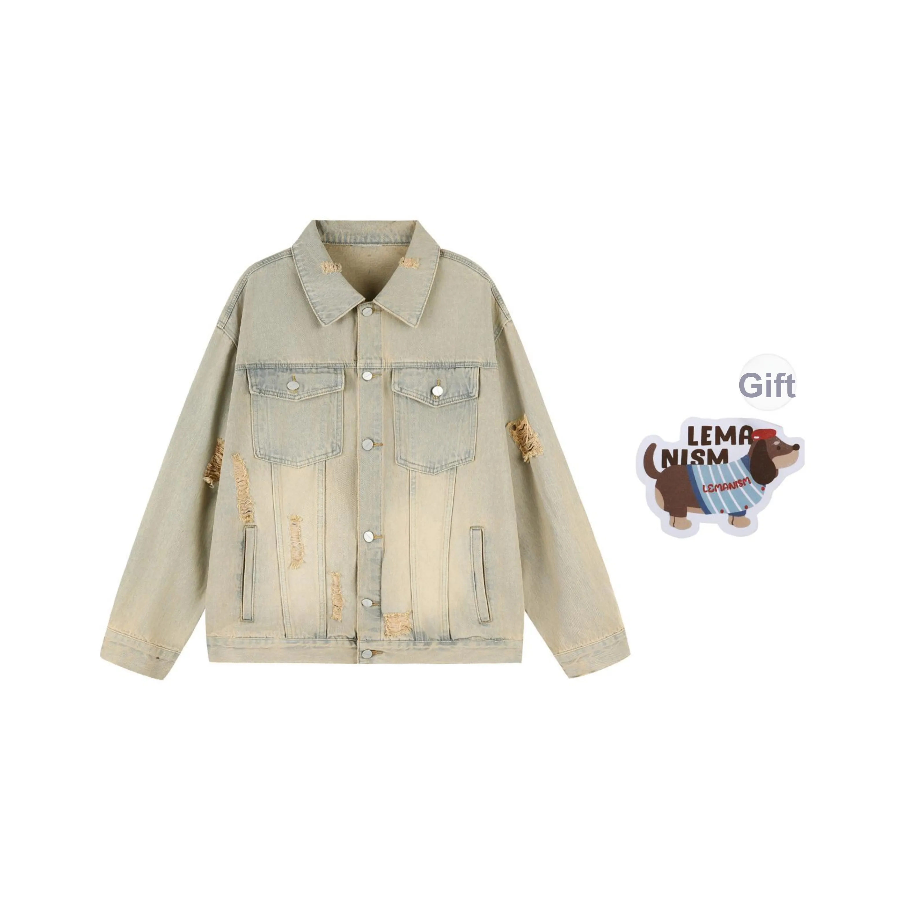 LEMANISM Унисекс Джинсовые Куртки