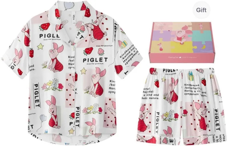 Gongdie x Disney Pajama Gift Box Women's White-0