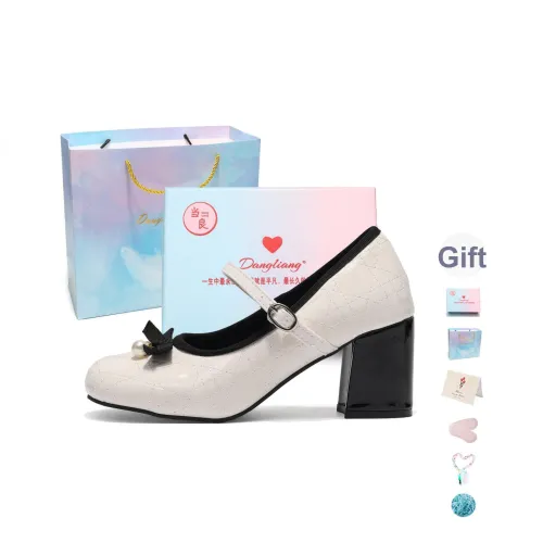 Be Good Грубый каблук Туфли Мэри Джейн 5 см Женские Набор в подарочной коробке