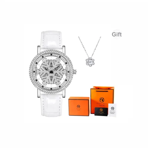 AIYISHI Наручные часы Кварцевый механизм Натуральная кожа Ремешок Белый циферблат Женские часы