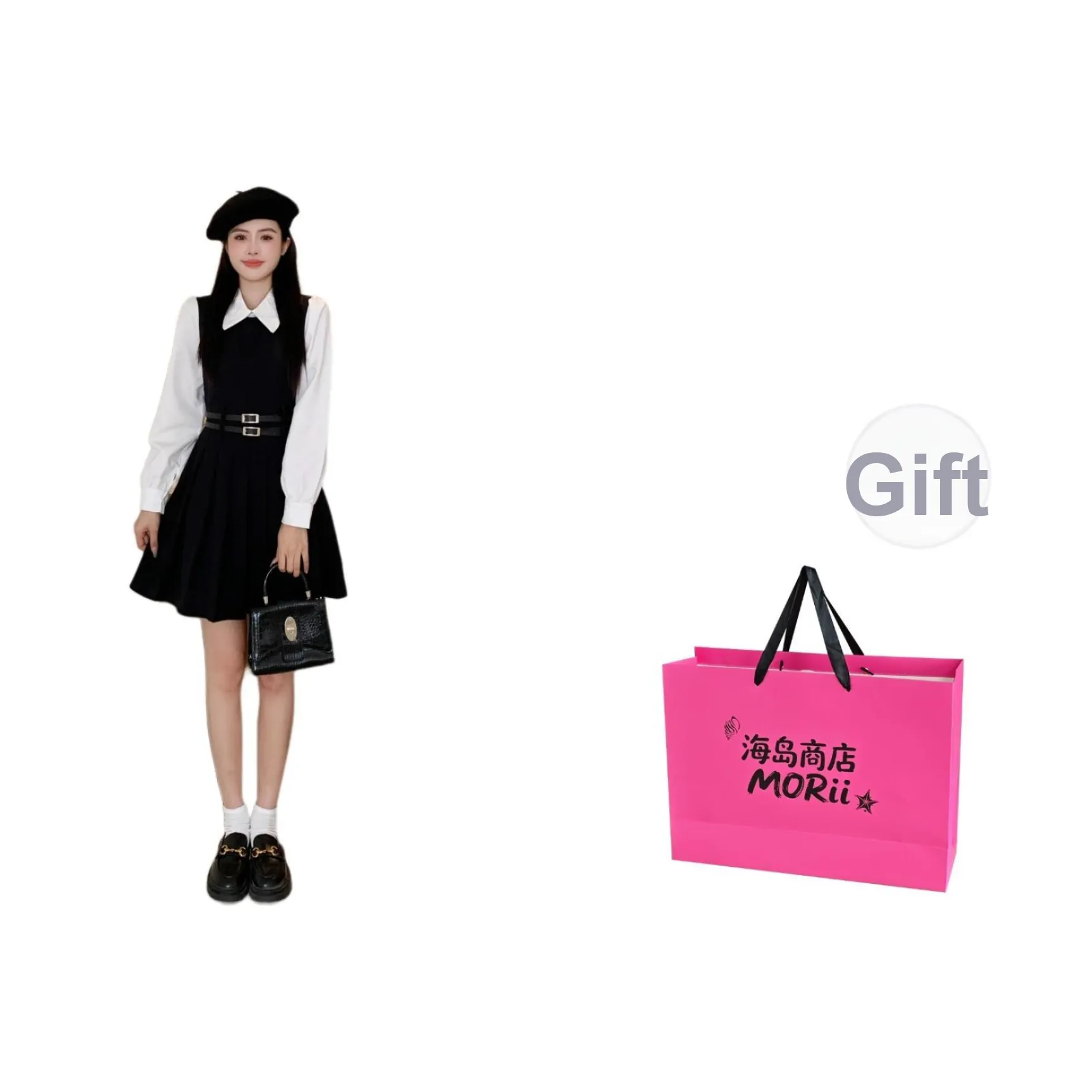 MORii Короткий рукав Платье Женское