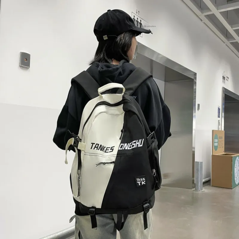 Kewuku Nylon Backpack Unisex Multicolor-3