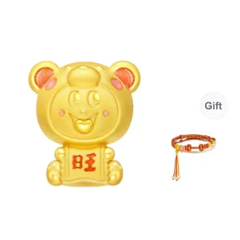CHOW TAI SENG Wrist Beauty Series Gold Bracelet Unisex